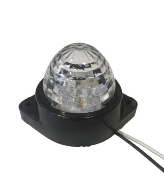 GloboStar® 115404 Πλευρικά Φώτα Όγκου Φορτηγών BULLET LED 6 SMD DC 24V Αδιάβροχο IP66 Ψυχρό Λευκό 6000K
